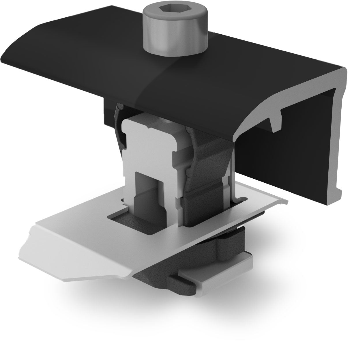 K2 Universal-Modulendklemme Clamp EC 25-40 mm, schwarz eloxiert, 2004545