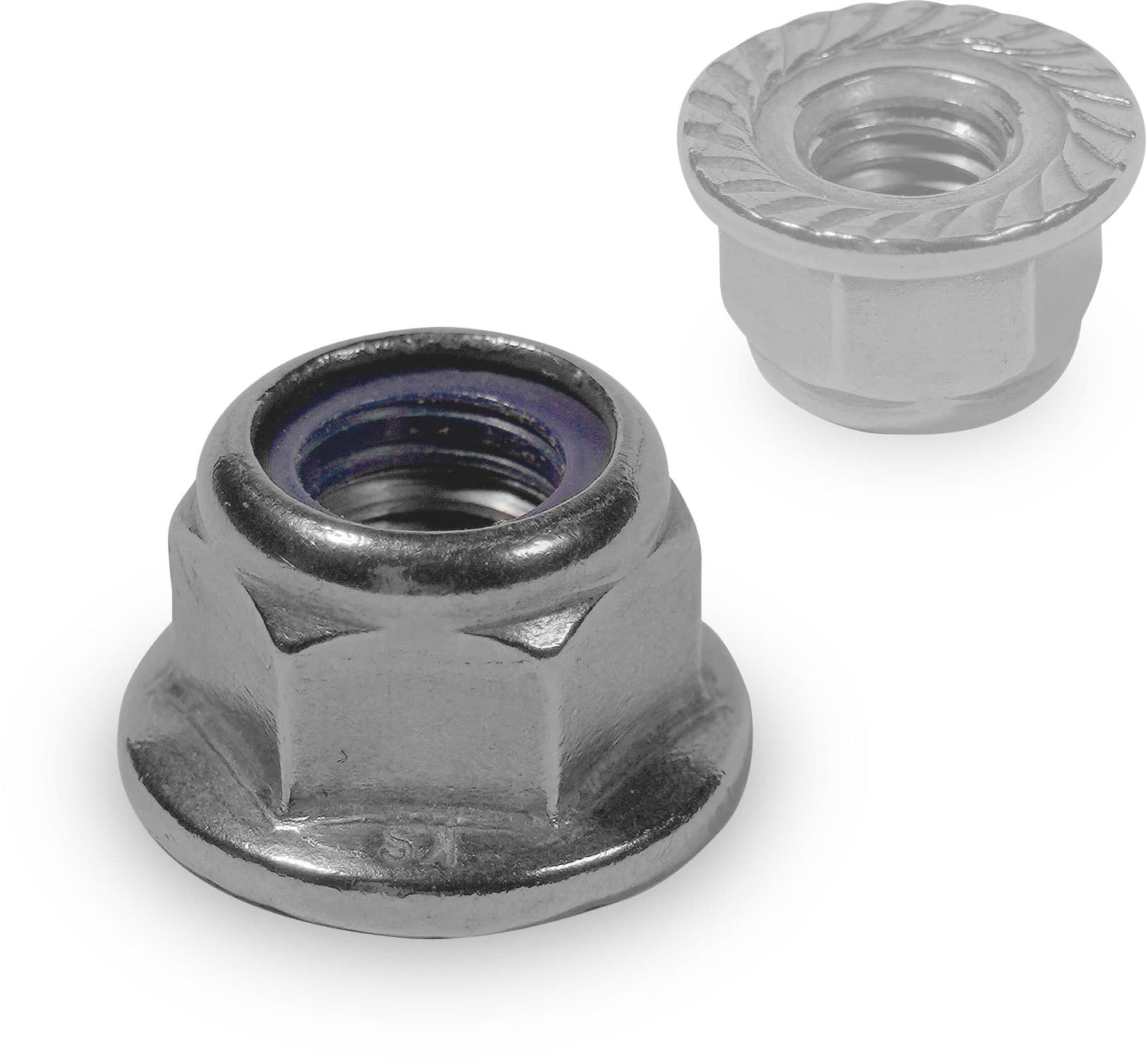 2002744 Self-locking hexagon nut serration M8